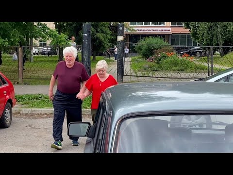 Не поехать мы не могли! В Город Гадяч за клеем для веранды и за тестем в больницу! Распаковка!