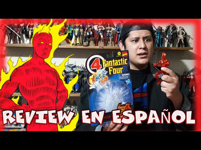 Vídeo relacionado con Hasbro Marvel Legends Series Retro Fantastic Four - Figura Coleccionable de la Antorcha Humana de 15 cm - 4 Accesorios, F0351