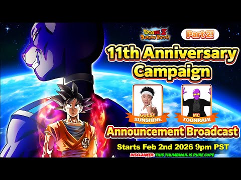 🔴 11th ANNIVERSARY PART 2 REVEAL!! Announcement Broadcast REACTION LIVE | DBZ Dokkan Battle