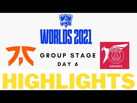 LOL World 2021 Highlights - FNC vs PSG - Group Stage Day 6