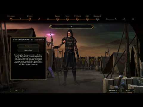 Tyranny Character Creation & Gameplay 1
