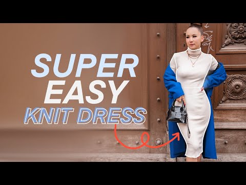 MAKE A SUPER EASY KNIT DRESS *multiple options* -...