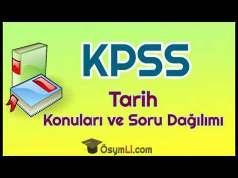 2026 KPSS Lisans Tarih Konuları ve Soru Dağılımı