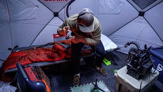 Overnight Ice Camping for GIANT Walleyes! (I CAN