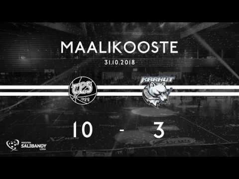 Maalikooste: TPS - Karhut 31.10.2018