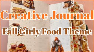CREATIVE JOURNALING IN MY HAPPY PLANNER | FALL GIRLY FOOD THEME