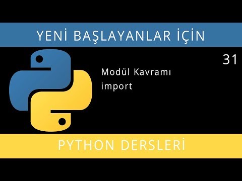Yeni Başlayanlar İçin Python Dersleri 2019 - Ders 31
