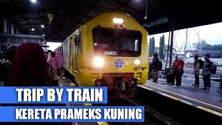 preview picture of video 'TRIP BY TRAIN KERETA PRAMEKS KUNING'