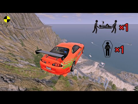 Realistic High-Speed Car Crashes in BeamNG.drive #82 | Ultra Detailed Crash Compilation