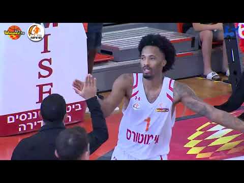Braian Angola Points in Irony Ness-Ziona vs. Hapoel Unet-Credit Holon