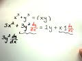 More Implicit Differentiation Examples- 3