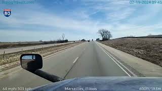 BigRigTravels LIVE  North Utica to Joliet to Hamps