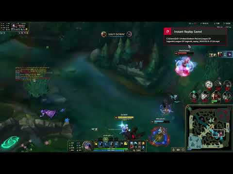 Ezreal 1 auto ahri 50% hp gone??? #shorts