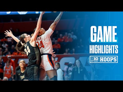 Purdue at Illinois | HIGHLIGHTS | Big Ten Women's Basketball | 1/27/25