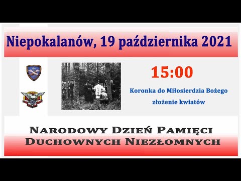 19.10 g.15:00 4. Dzień Pamięci Duchownych Niezłomnych. Koronka | NIEPOKALANÓW – Kaplica