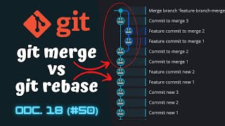[Kurs Gita w praktyce] Jak działa rebase? git merge vs git rebase ⌨️ cz.18 (#50)