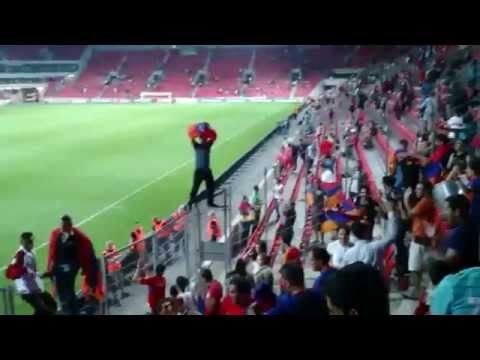 Armenian fans after Czech Republic 1:2 Armenia football match