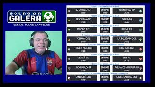 Palpites Bolão da galera 23/05/2024