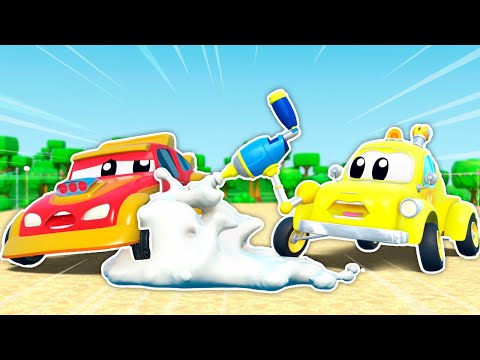 Traktor i trkaći auto su zalijepljeni! 🚜🏁 Popravak automobila | Tom vučna služba