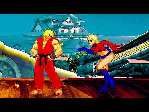 SHIN KEN vs Miss MARVEL (Marvel Comics) - Must See Amazing ULTIMATE Fights!