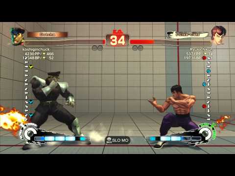 koshiginchuck (Dictator) vs Ryukichikun (Fei Long) - SSF4 Arcade Edition Xbox Live Ranked Match