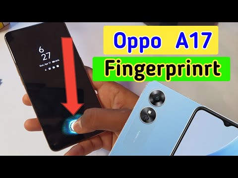 Oppo a17 display fingerprint setting/Oppo a17 fingerprint screen lock/fingerprint sensor