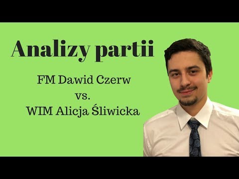 Szachy: FM Czerw Dawid - WIM Alicja Śliwicka