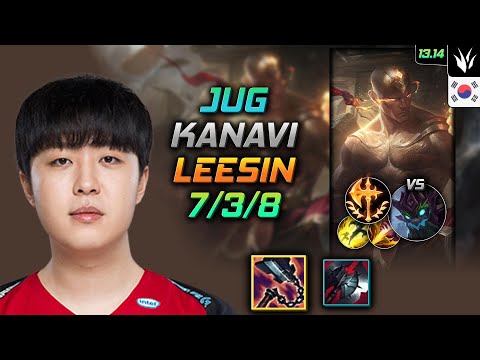 Lee Sin Jungle Build Kanavi Goredrinker Conqueror - LOL KR Master Patch 13.14