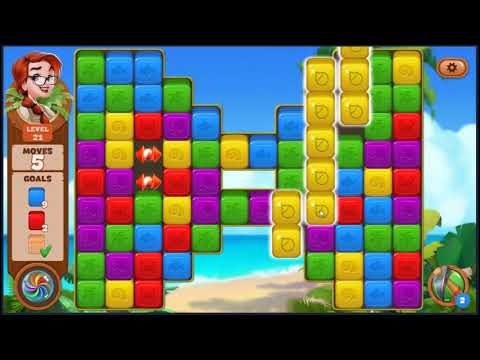 Lost Island Blast Adventure Level 21 - NO BOOSTERS 🏝️ | SKILLGAMING ✔️