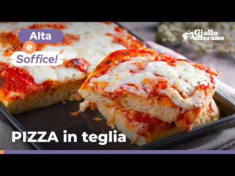PIZZA MARGHERITA in TEGLIA, alta e soffice! FACILISSIMA da preparare! 🍕😋🍽