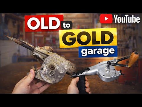 Restored a Completely Ruined Antique Hand Cranked Hammer Drill