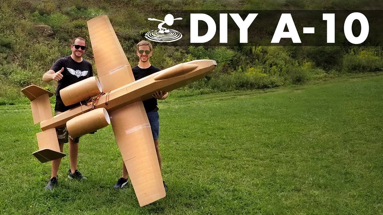Flying 8-Foot A-10 Warthog made from Dollar Store Foamboard thumnail