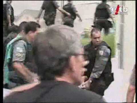 Helicóptero de la policía derribado por delincuentes