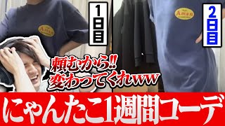 「にゃんたこさんの1週間家コーデ」を見て頭を抱えるスタンミ【スタンミ切り抜き】