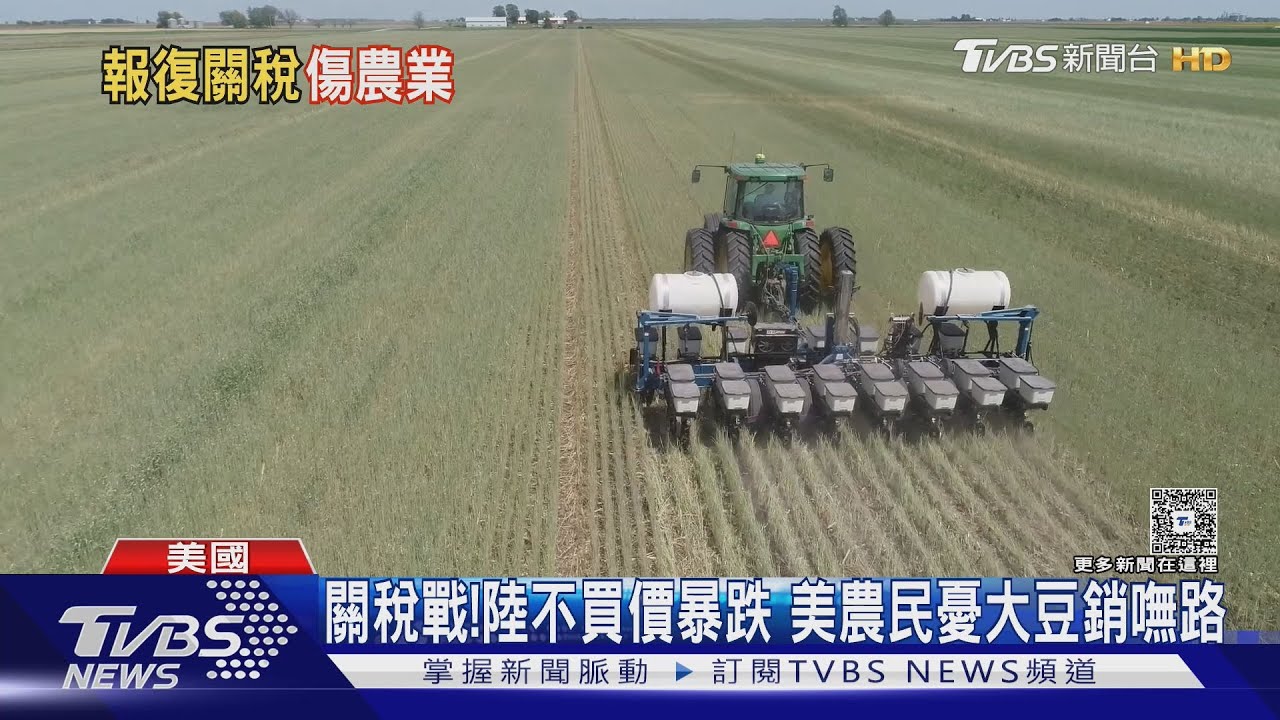 關稅戰!大陸不買價格暴跌 美國農民憂大豆「銷嘸路」