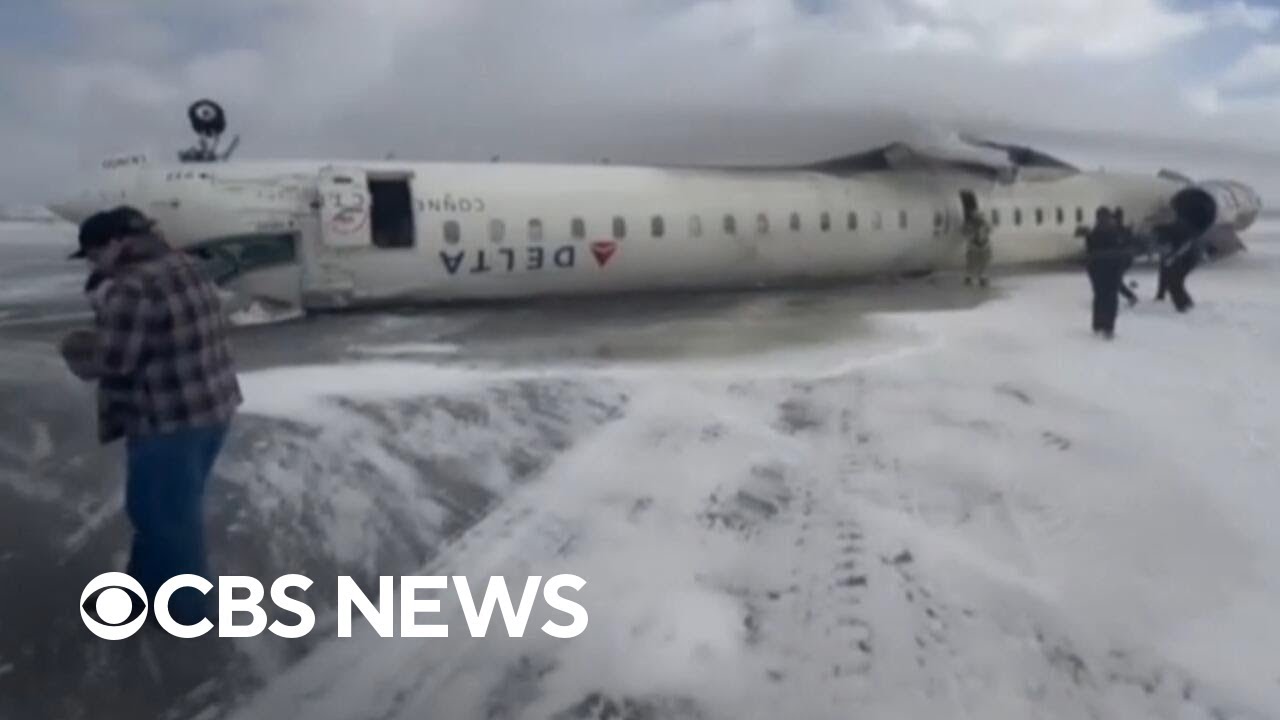 Delta plane upside down in Toronto after landing incident | Special Report