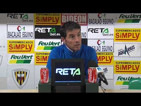 Rueda de prensa Axier Intxaurraga tras Barakaldo 0   Fuenlabrada 2