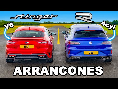 VW Arteon R vs Kia Stinger V6: ARRANCONES