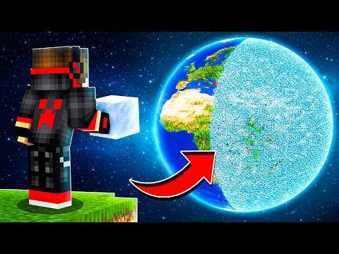 Minecraft, But My Whole World Is Made of Ice!
