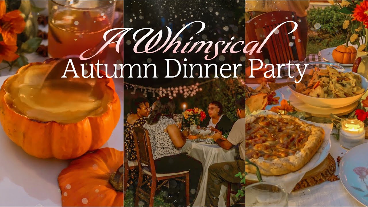 A Whimsical Autumn Dinner Party 🕯️🍎✨Fall Recipes and Decor Inspiration