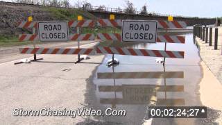 preview picture of video '4/22/2013 Chester, IL River Flooding - Stock Footage'