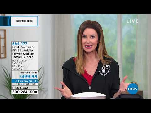 EcoFlow Tech RIVER Mobile Power Station Travel Bundle wi...