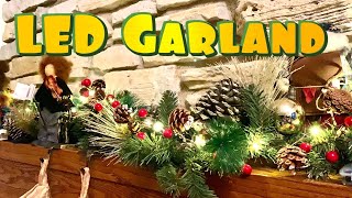 LED Fireplace Mantel Garland Lights Review