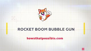 Rocket Boom Bubble Gun (Blue)