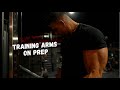 How I train ARMS on contest prep [RAW TRAINING FOOTAGE + POSING]