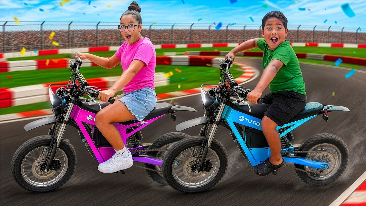 We Surprised Our Adopted Daughter With a NEW Dirt Bike! *CRAZY RACE* 