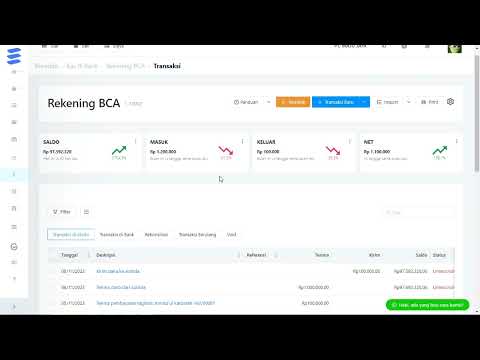 Fitur Grafik Informasi di Halaman Detail Kas & Bank