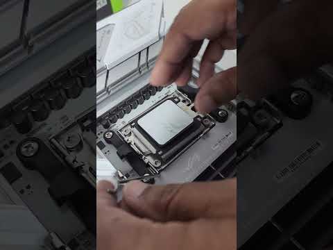 ASUS ROG STRIX B850-A Gaming WIFI + AMD Ryzen 9800X3D Processor Installation #2farrobotics #pcbuild