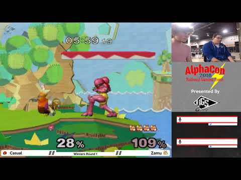 Casual (Samus) vs Zamu (Fox) - Alphacon 2018 Winner's Round 1