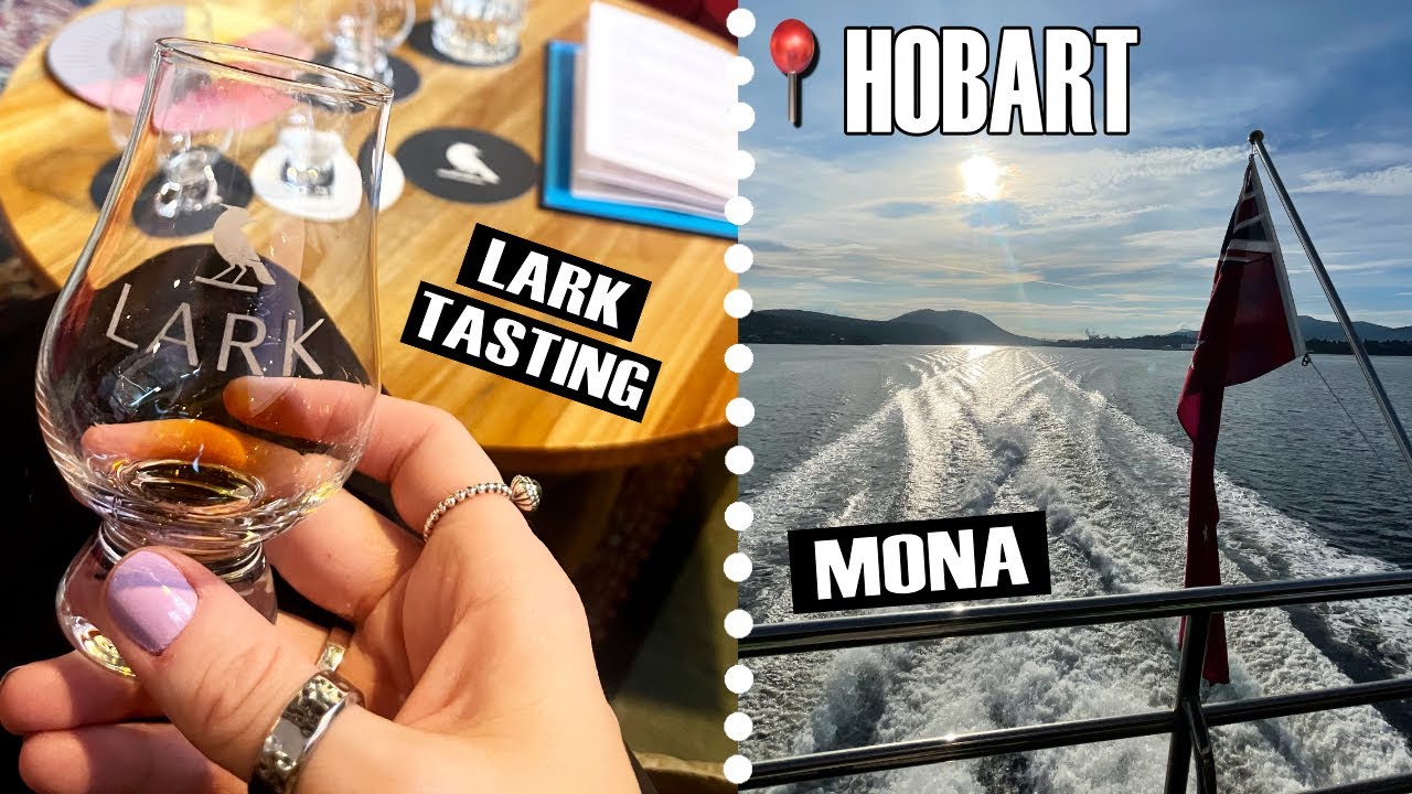 A traveler experiences whisky tasting at Lark Distillery Hobart.